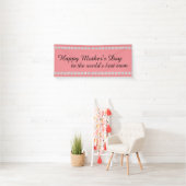 Happy Mother's Day Pink Jewels Diamonds Banner (Insitu)