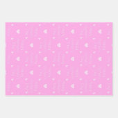 Happy Mother's day pink Thema Set von 3 Geschenkpapier Set (Vorderseite)