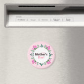 Happy Mother's Day Pink Tulips Magnet (In Situ (Geschirrspüler))