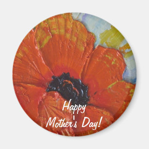 Happy Mother's Day Poppy Magnet