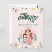 Happy Mother's Day Postkarte (Vorne/Hinten)