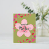 HAPPY MOTHERS DAY  POSTKARTE (Stehend Vorderseite)
