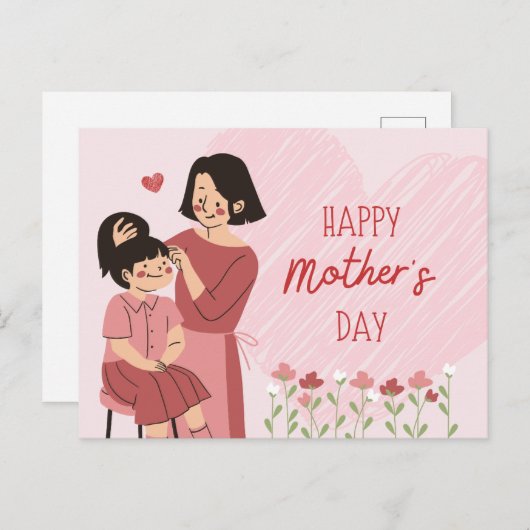 Happy Mother's Day Postkarte (Vorne/Hinten)