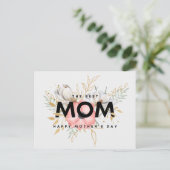 Happy Mother's Day Postkarte (Stehend Vorderseite)