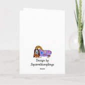 Happy Mother's Day! Praying Basset Hound Karte (Rückseite)