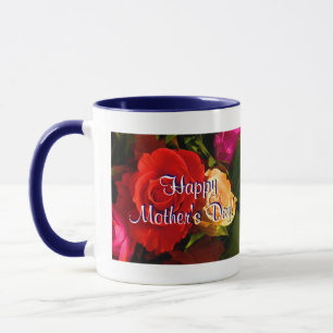 Happy Mother's Day Red Yellow Roses IV Tasse