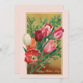 Happy Mother's Day!  Retro Congratulations card Einladung (Vorne/Hinten)