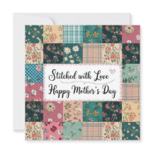 Happy Mother's Day - Retro Niedliches Quilt Muster
