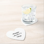 Happy Mother's Day Schwarz-weiße Drehbuch elegant  Untersetzer (Vor Ort)