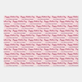 Happy Mother's Day Script blassrosa Name des Giver Geschenkpapier Set (Vorderseite 2)
