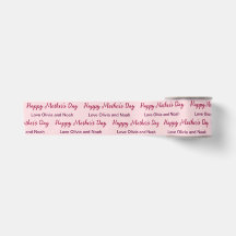 Happy Mother's Day Script blassrosa Name des Giver