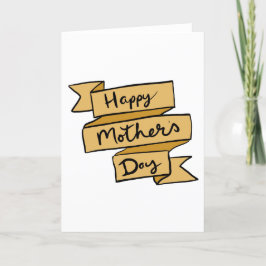 Happy Mother's Day Scroll Karte