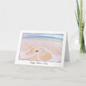 Happy Mother's Day Seashell Beach Card Karte (Vorderseite)