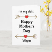 Happy Mother's Day Sister Karte (Gelbe Blume)