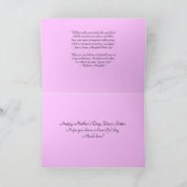 Happy Mother's Day Sister Phalaenopsis Orchid Card Karte (Innenseite)