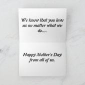 Happy Mother's day Skunk Karte (Innenseite)