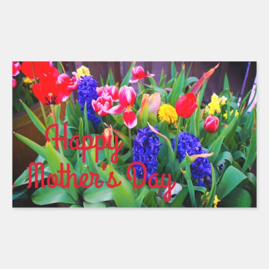 Happy Mother's Day Spring Flowers #3 Stickers (Vorderseite)