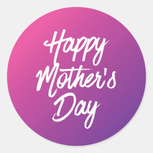 Happy Mother's Day Sticker (Vorderseite)