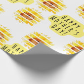 Happy Mother's Day Sunflower Gift Wrap Geschenkpapier (Ecke)