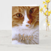 Happy Mother's Day - Sweet Cat Karte (Gelbe Blume)