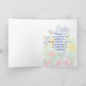 Happy Mother's Day Tante Wildblume Bouquet Karte (Innenseite)