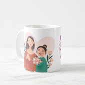 🌸 Happy Mother's Day Tasse - Ein herzlicher Umarm (Vorderseite Links)