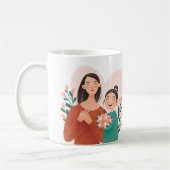 🌸 Happy Mother's Day Tasse - Ein herzlicher Umarm (Links)