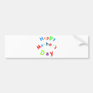 Happy Mothers Day Text Autoaufkleber