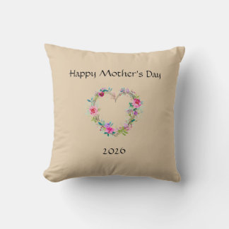 Happy Mother's day Throw Pillow Kissen