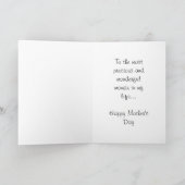 Happy Mother's Day to Ehefrau von Husband Karte (Innenseite)