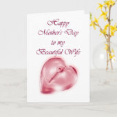 Happy Mother's Day to Ehefrau von Husband Karte (Gelbe Blume)