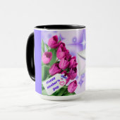 Happy Mother's Day Tulip Mug Tasse (Vorderseite Links)
