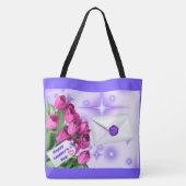Happy Mother's Day Tulip Tote Bag Tasche (Rückseite)