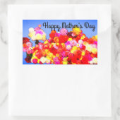 Happy Mother's Day Verschiedene Dahlias #2-3 Stick Rechteckiger Aufkleber (Tasche)