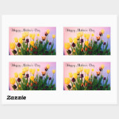 Happy Mother's Day Verschiedene Tulips #1 Stickers (Blatt)