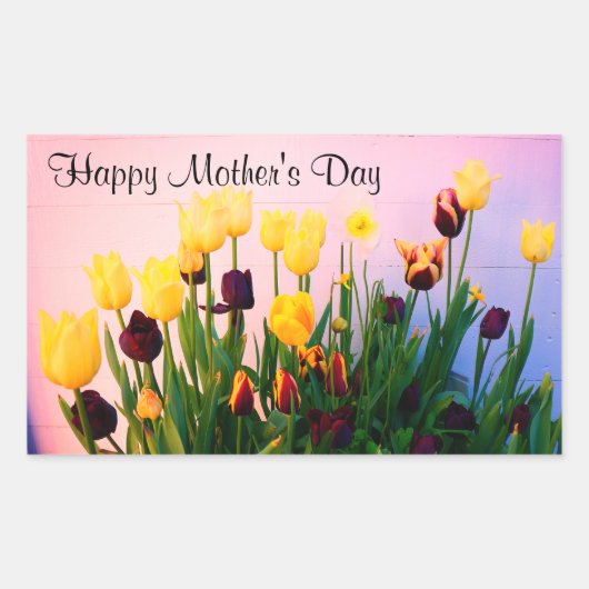 Happy Mother's Day Verschiedene Tulips #1 Stickers (Vorderseite)
