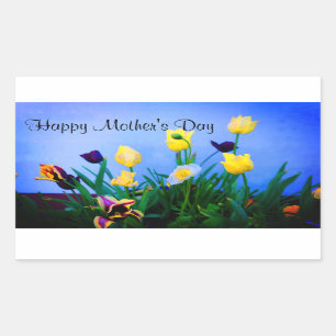 Happy Mother's Day Verschiedene Tulips #2 Stickers