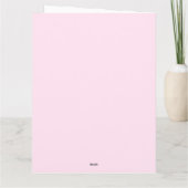 "Happy Mother's Day" Wasserfarbene Blume Herz Karte (Rückseite)