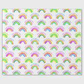 Happy Mother's Day Watercolor Rainbow Pattern Geschenkpapier (Flach)