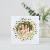 Happy Mother's Day Watercolor Rose Blumenkohl Foto Karte (Stehend Vorderseite)