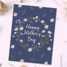 Happy Mothers Day White Blume