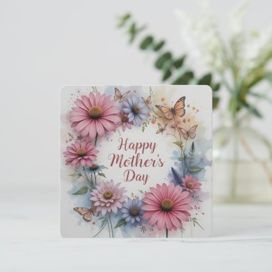 Happy Mother's Day Wildflowers (Stehend Vorderseite)