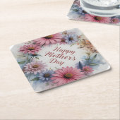 Happy Mother's Day Wildflowers Untersetzer (angewinkelt)