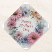 Happy Mother's Day Wildflowers Untersetzer (Vorderseite)