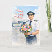 Happy Mother's Day with flowers from Pilot Karte (Vorderseite)