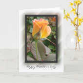 Happy Mother's Day Yellow Rose Card Karte (Gelbe Blume)