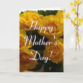 Happy Mother's Day Yellow Roses I Karte (Gelbe Blume)
