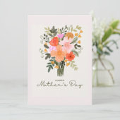 Happy mothersday feiertagskarte (Stehend Vorderseite)