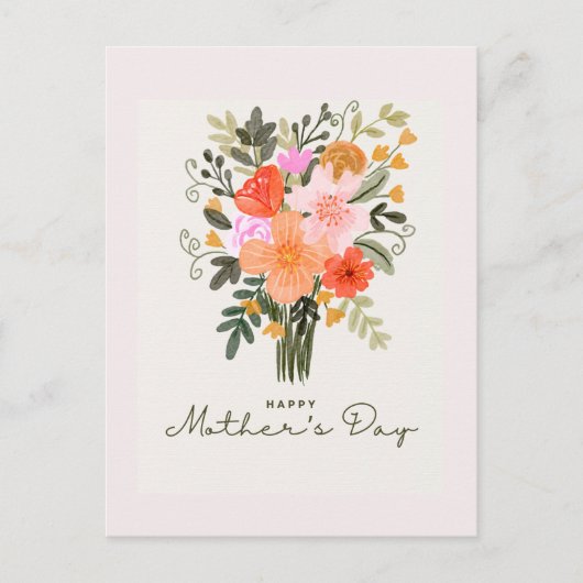 Happy mothersday feiertagspostkarte (Vorderseite)