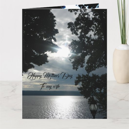 HAPPY MOTHERY DAY EHEFRAU Card Karte (Vorderseite)